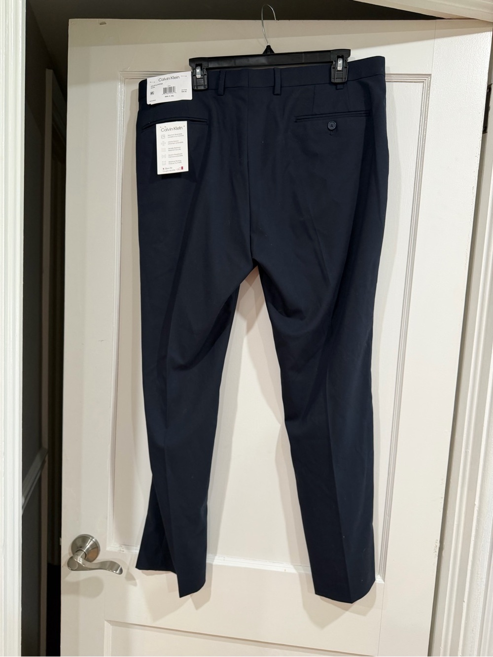 Calvin Klein Men's Dark Navy Dress Pants - Picture 9 of 10